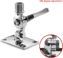Load image into Gallery viewer, Marine Grade VHF Antenna Mount with Adjustable Base - Corrosion Resistant Design