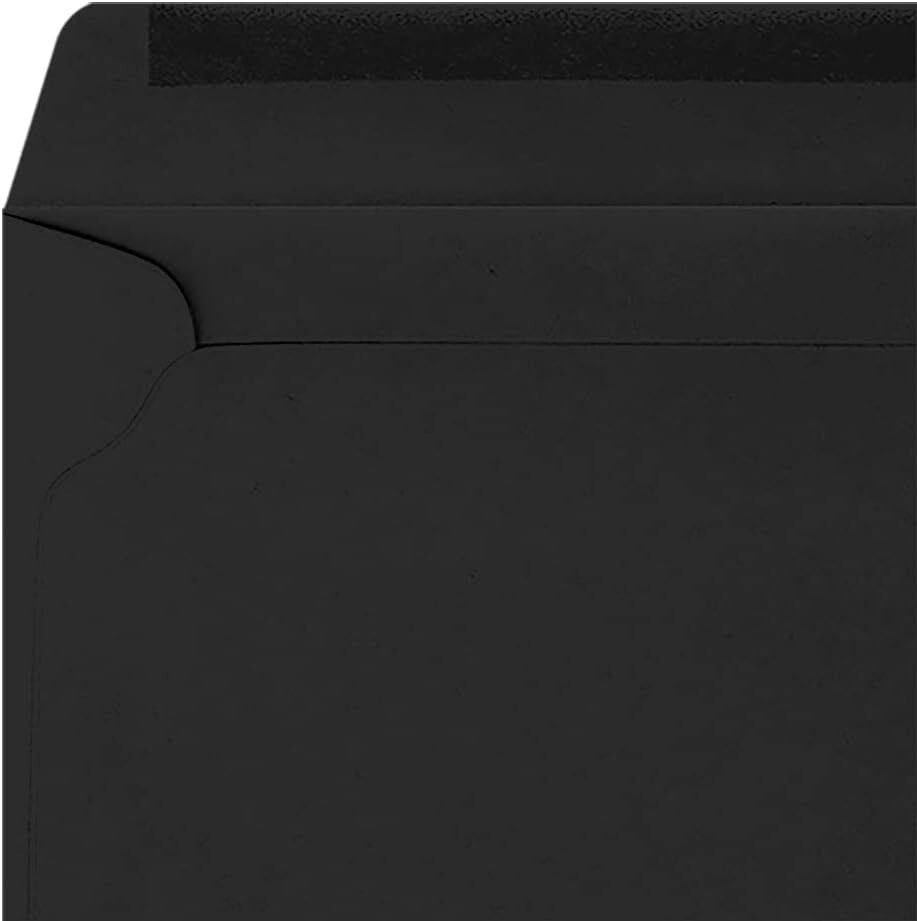 Midnight Black 9 x 12 Booklet Envelopes, 250 Pack - Elegant Mailing Solution