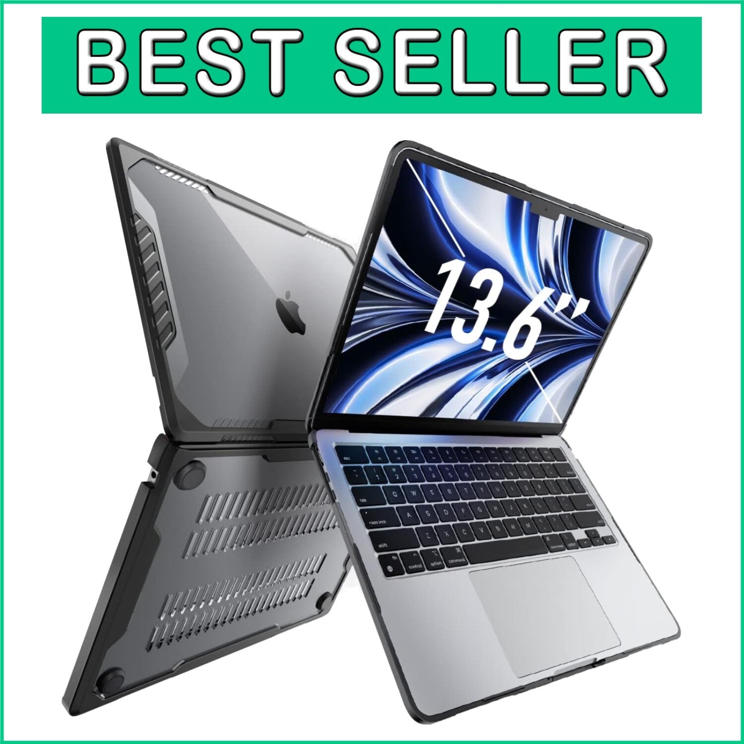 Elegant Hard Shell MacBook Air 13.6" Cover - Fits M4/M3/M2 - Enhanced Protection