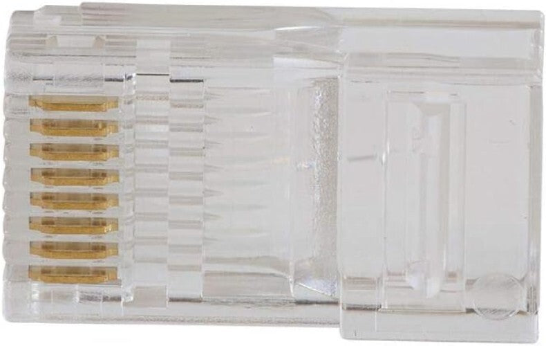 200-Pack Gold Plated RJ45 Pass-Thru Modular Connectors - Assurance in Quality