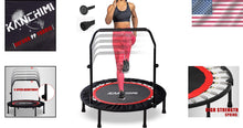Load image into Gallery viewer, Folding Mini Fitness Trampoline with Non-Slip Handle - Ideal for Home Workouts