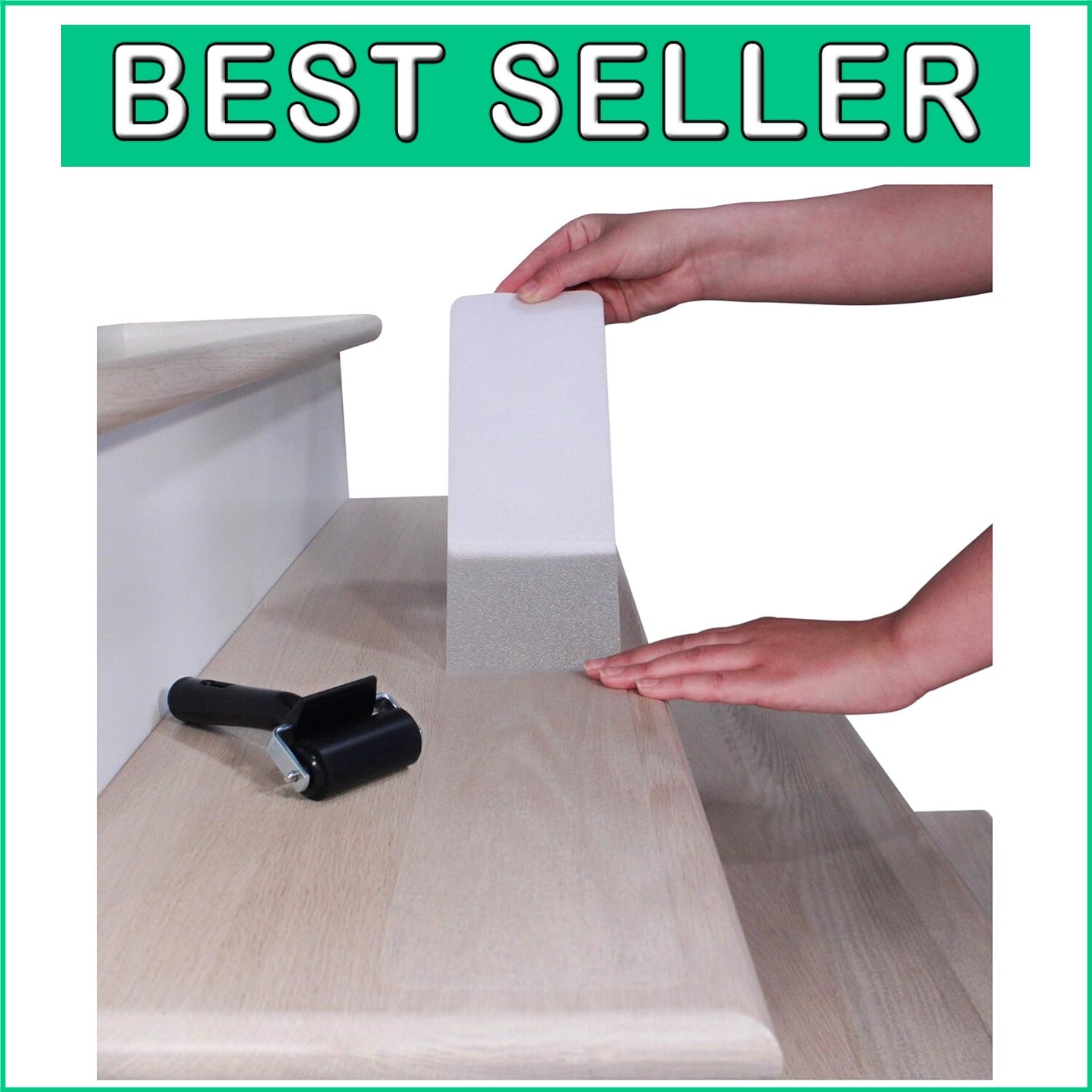 15-Pack 32"x4" Non-Slip Stair Tread Strips - Indoor & Outdoor Safety Tape