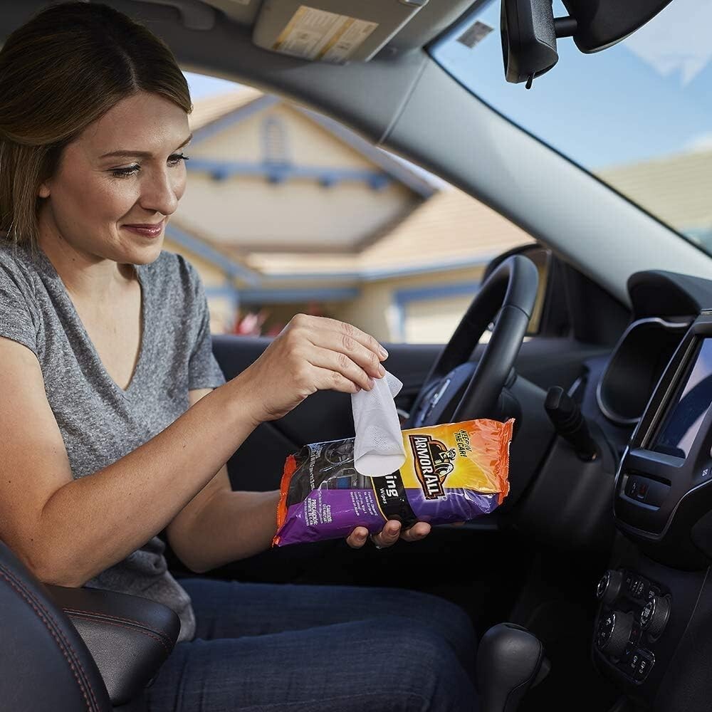 Premium Multi-Surface Car Wipes - 6 Bags of 60 Count for Ultimate Cleanliness