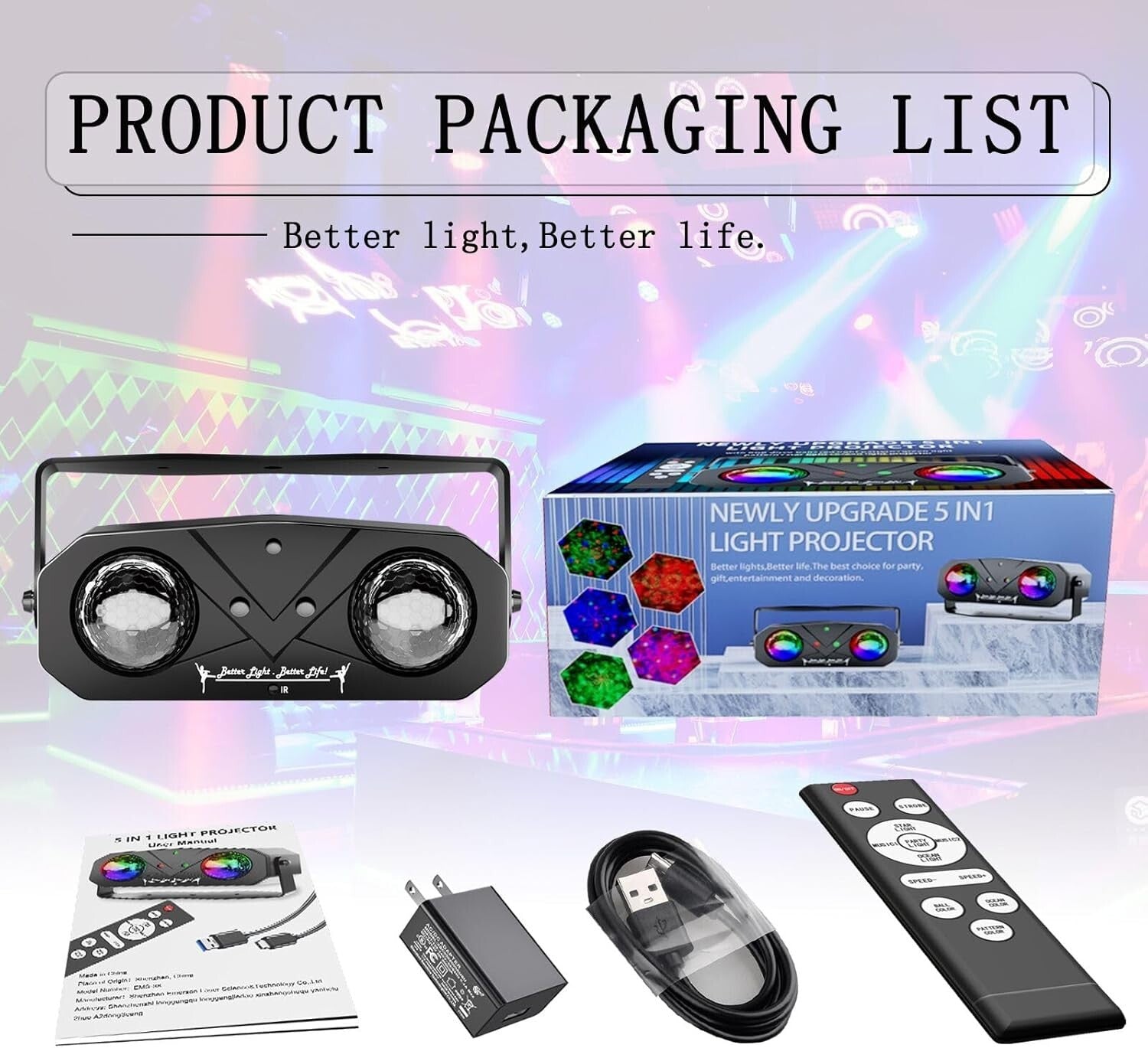 Enchanting Ocean Wave & Star Projector Light - Perfect for Bedroom or Parties