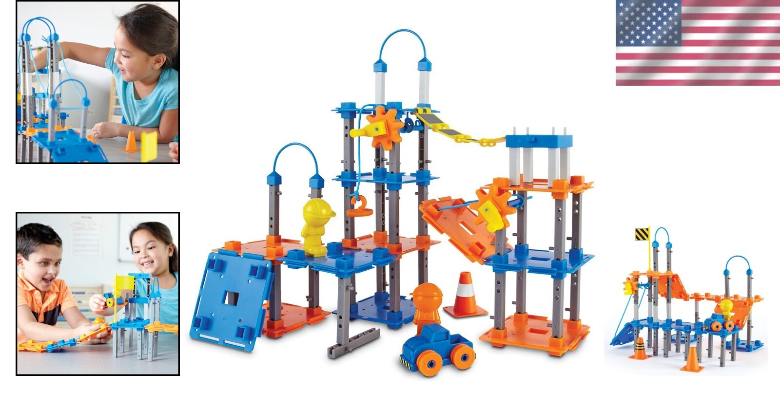 City Engineering and Design Building Set - 100 Pieces for Young Innovators