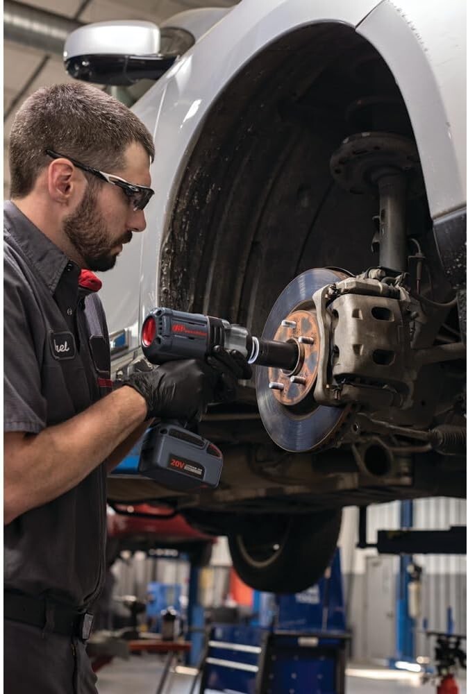 Compact 20V Impact Wrench - 1500 ft-lbs Torque, 2 Lithium Batteries & Charger