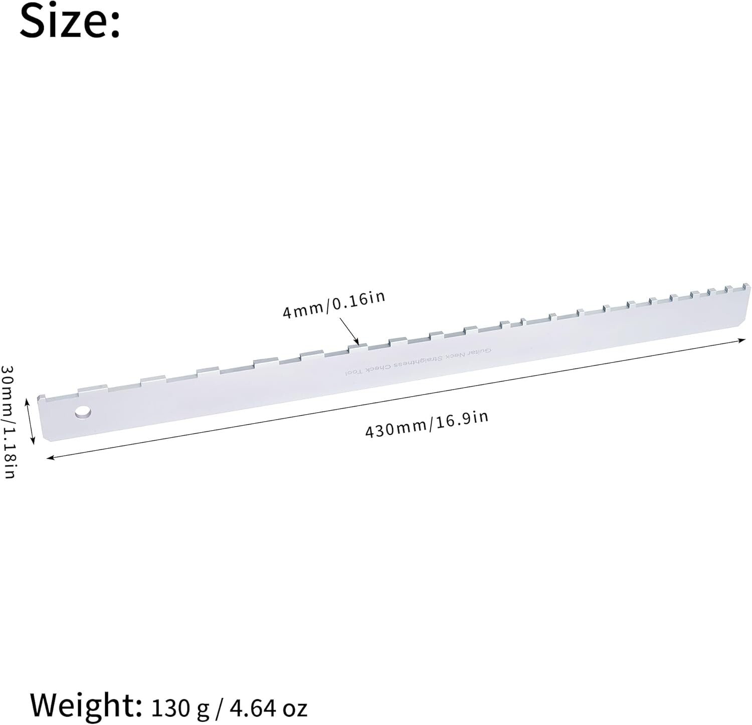 Comprehensive Guitar Setup Kit: Fret Leveler, Radius Gauges & Measurement Tools