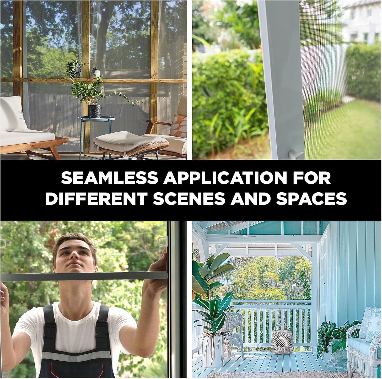 Customizable 84x50 Fiberglass Window Screen Mesh - Effective Insect Protection