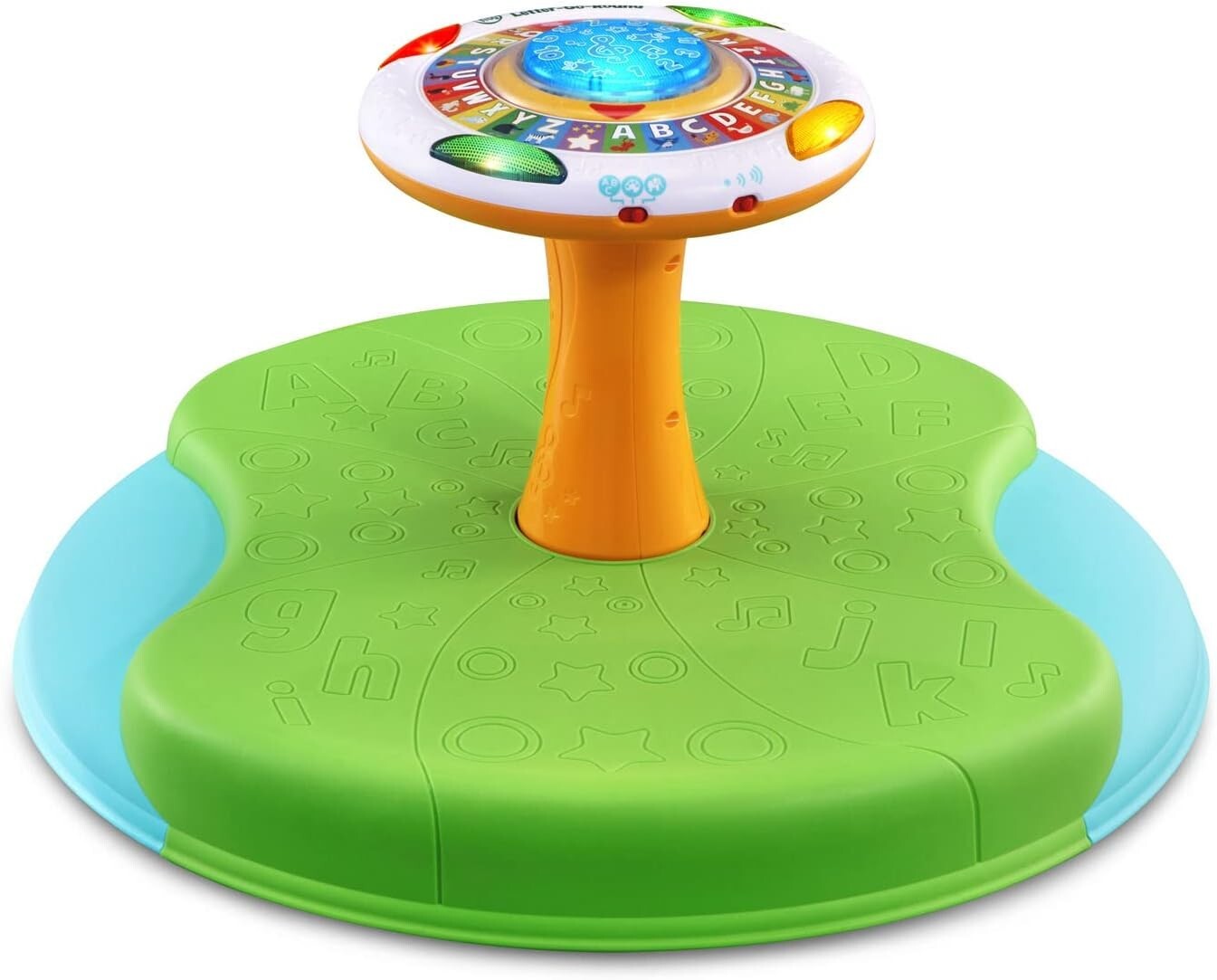Battery-Powered Spinning Wheel: Letters and Animal Sounds for Kids Ages 1.5+