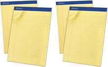 Load image into Gallery viewer, Pack of 24 Perforated Canary Writing Pads, 50 Sheets - Legal Ruled, 8.5x11.75