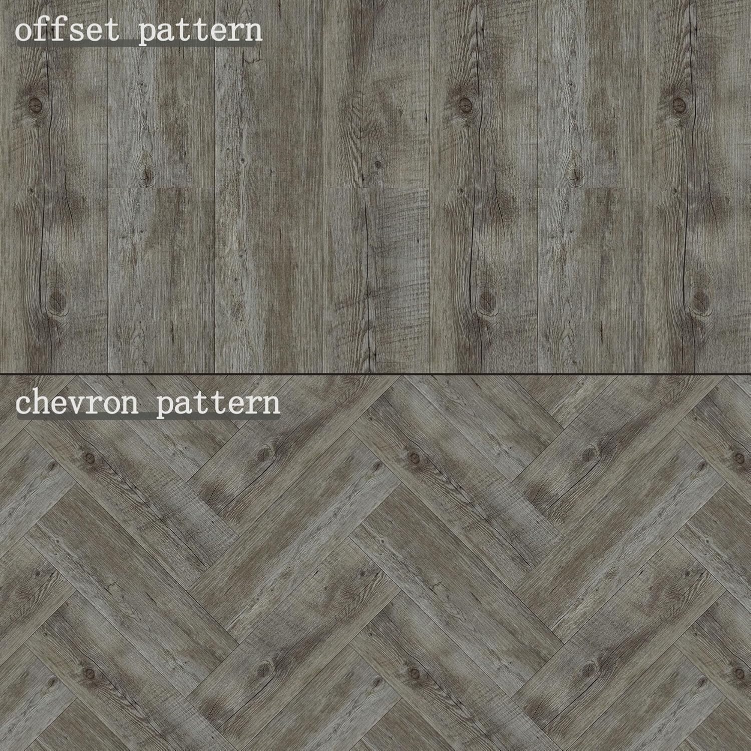 DIY Wood Look Vinyl Flooring Tiles, 36 Pack - Waterproof & Scratch Resistant