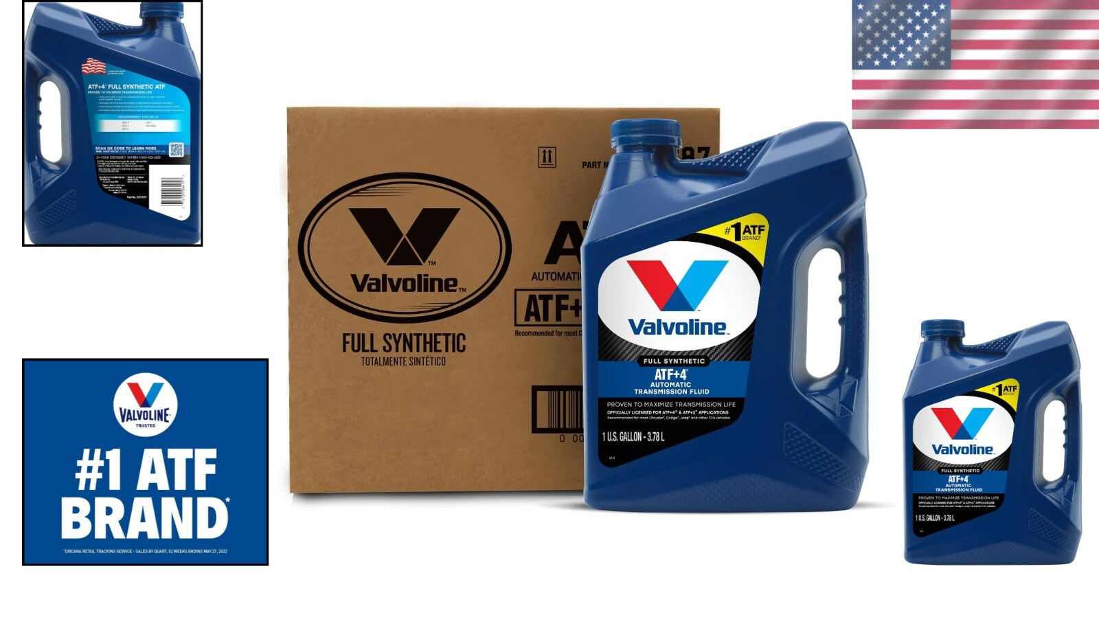 ATF +4 Full Synthetic Automatic Fluid - Superior Performance for 3 Gallon Case