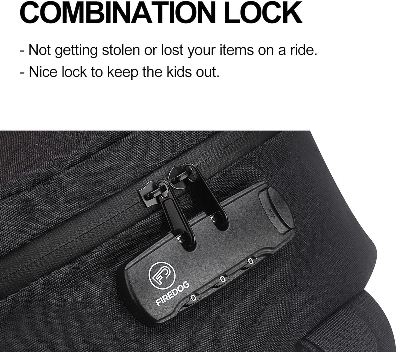 Odor-Proof Mini Backpack with Combination Lock - Essential for Active Lifestyles