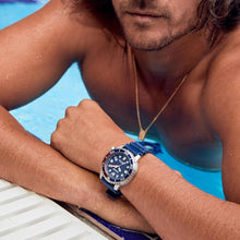 Load image into Gallery viewer, Sustainable Eco-Drive Dive Watch for Men, 3-Hand Date &amp; Water-Resistant Design