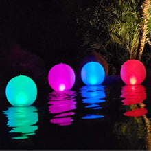 Load image into Gallery viewer, Inflatable Solar Glow Balls - 4 Pack Color Changing Pool Lights for Any Occasion