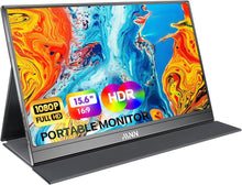 Load image into Gallery viewer, Ultra-Slim 15.6-Inch Portable Monitor - Full HD Eyecare Display with Smart Cover