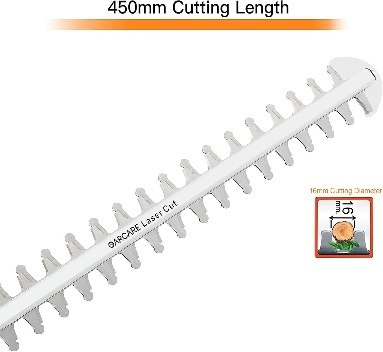 18-Inch Electric Hedge Trimmer w/ Dual-Action Blade & Telescopic Pole Reach