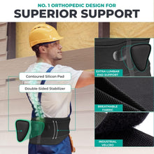 Load image into Gallery viewer, Adjustable Lower Back Support Belt for Men &amp; Women – Posture and Pain Relief