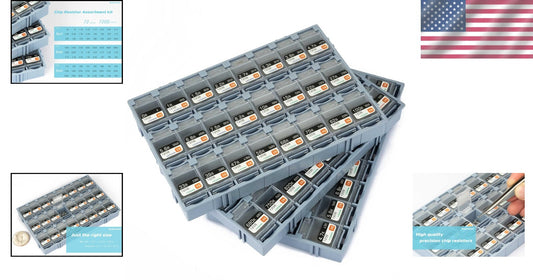 1206 SMD Resistor Kit: 7200 Pieces, 72 Values - 1% Tolerance, Upgraded Storage