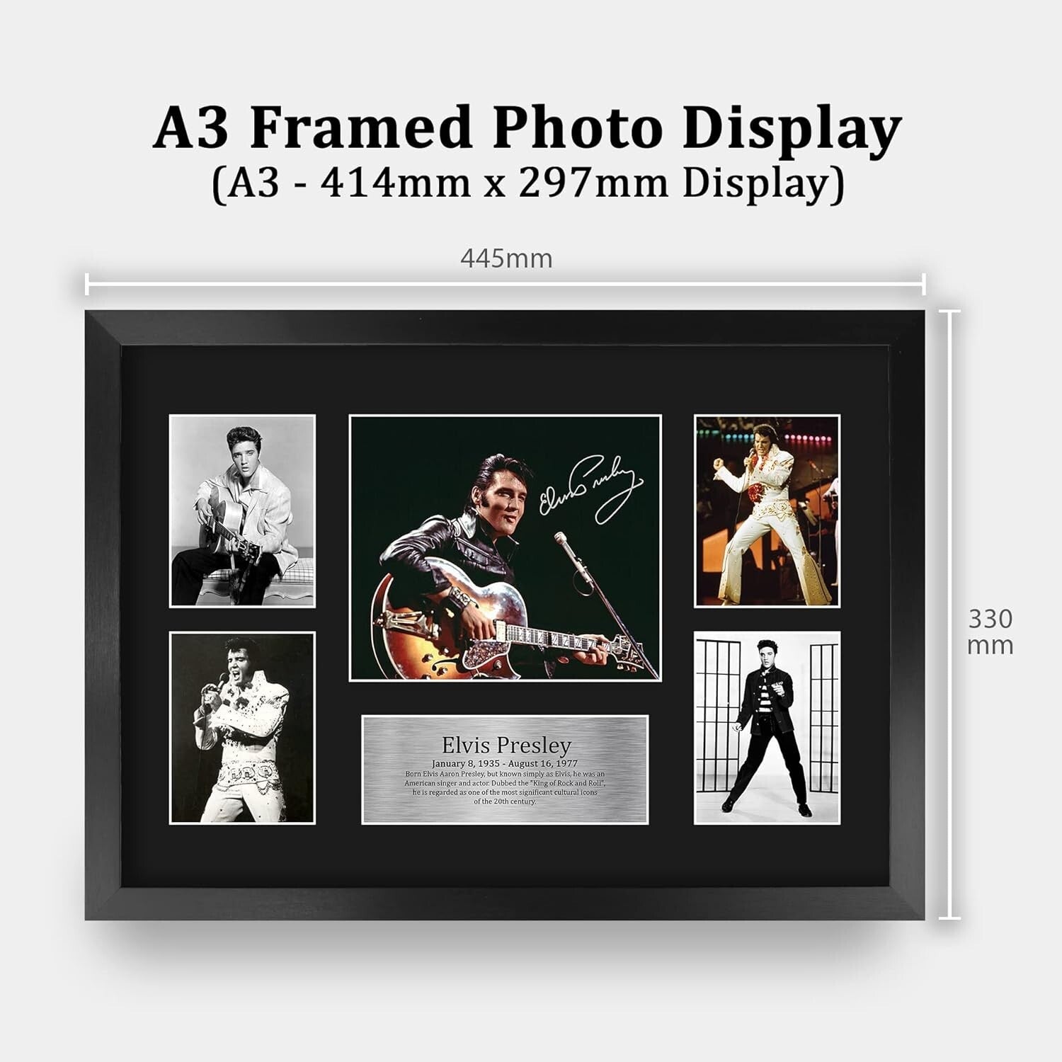 16x12 Elvis Presley Signed Photo - Iconic Music Memorabilia for Enthusiasts