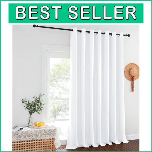 Elegant Extra Wide Blackout Curtain - Thermal Insulated Grommet Panel, 100"W ...