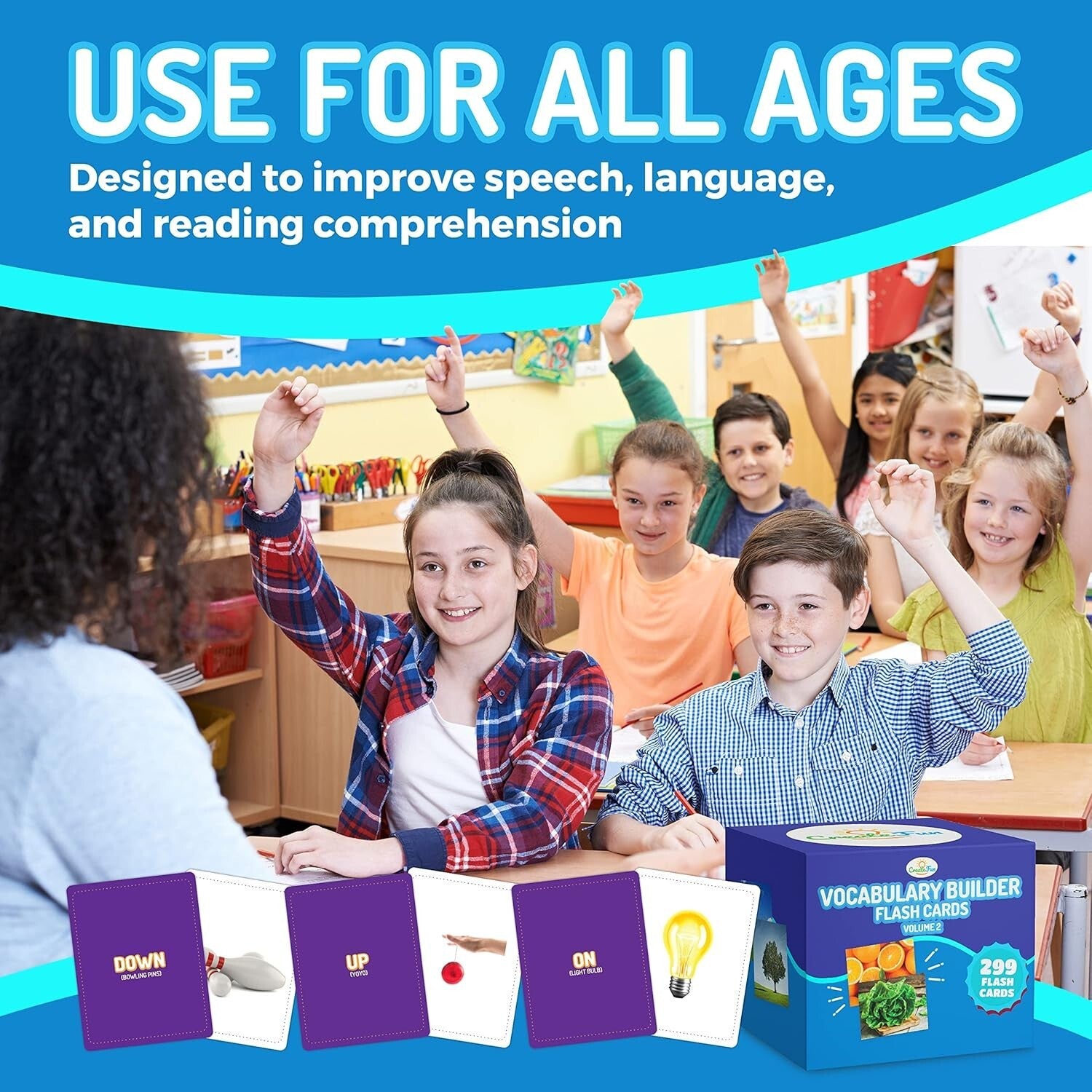 300 Vocabulary Builder Flashcards for Speech Therapy, ESL, & Autism Learning
