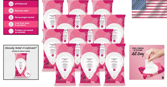 Refreshing Feminine Cleansing Wipes with Sheer Floral Scent - 32 Count, 12 Pack