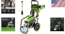 Load image into Gallery viewer, Pro Brushless 2300 PSI Pressure Washer - Foldable Handles &amp; Rugged Steel Frame