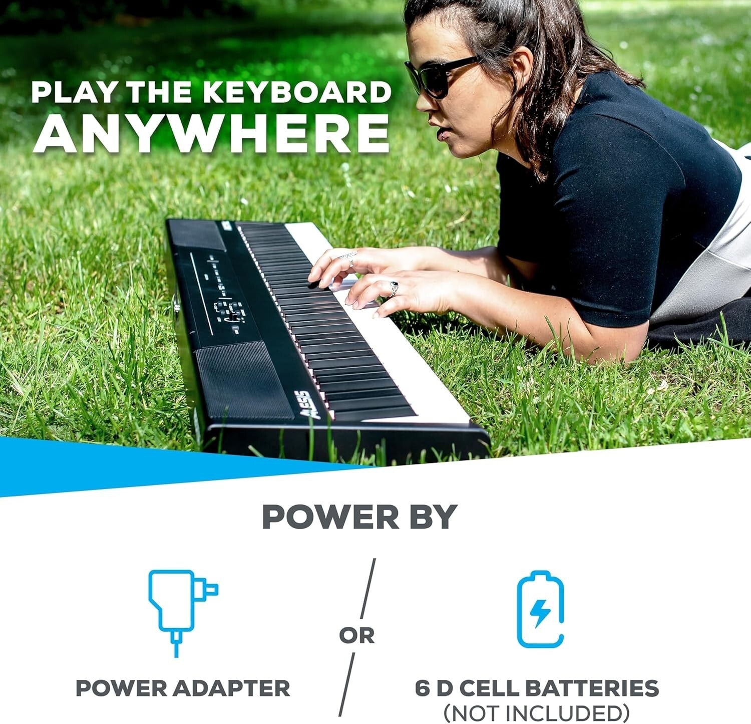 Portable 88-Key Digital Piano with Lesson Modes & Adjustable Touch Response