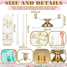 Load image into Gallery viewer, Premium Wedding Candle and Holder Set for Celebrations and Anniversaries