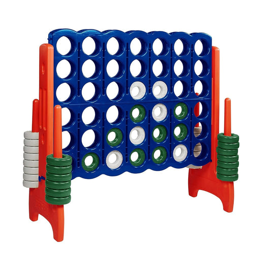 Extra-Large 4-to-Score Game - Durable Blue/Orange Outdoor/Indoor Fun