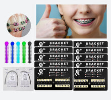 Load image into Gallery viewer, Orthodontic 200pcs Mini Roth Bracket Pack with Ligature Ties &amp; Wire Included