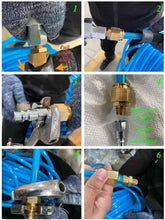 Load image into Gallery viewer, Durable 50ft PU Reinforced Non-Kinking Air Hose with Brass Quick Coupler