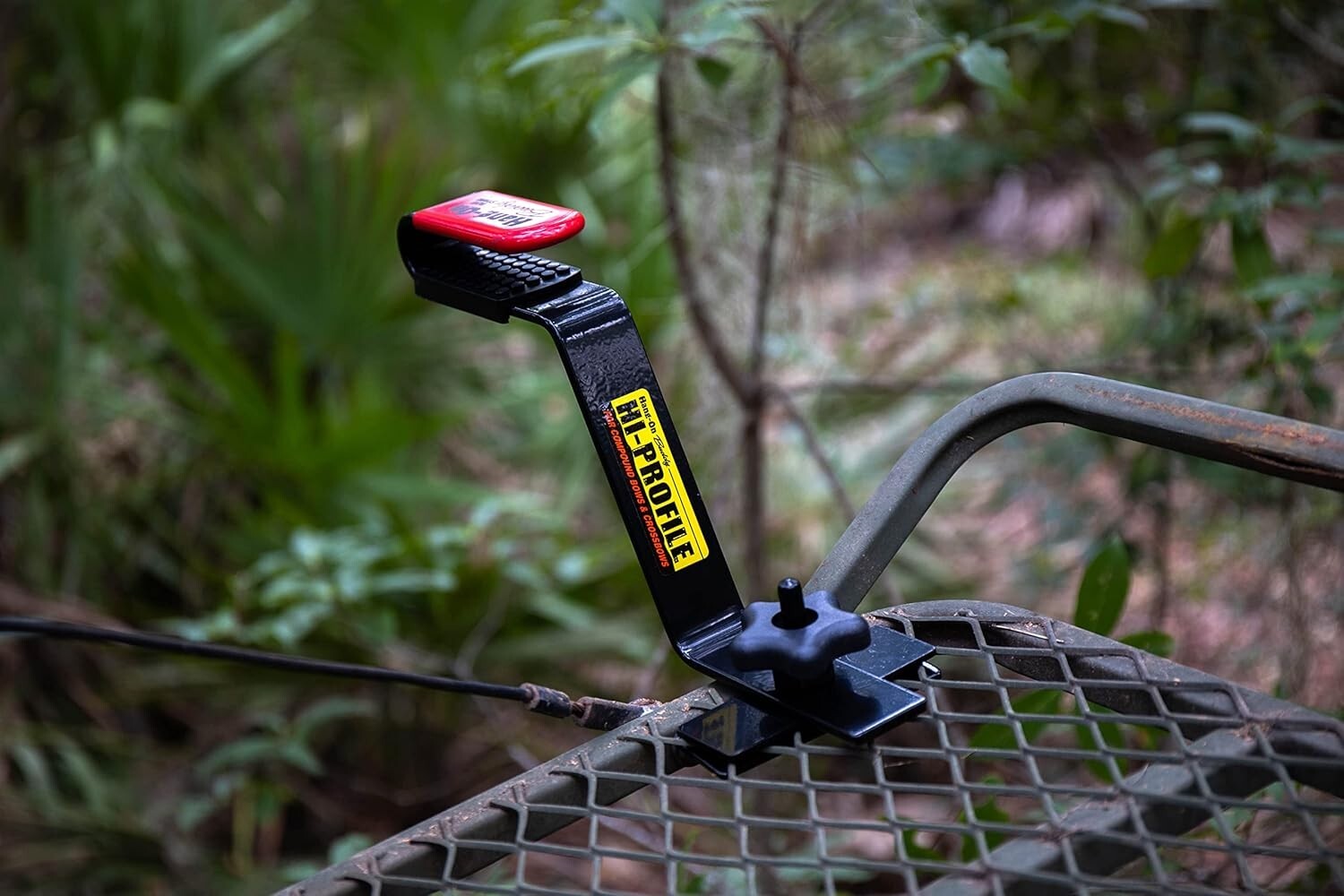 Durable Hi-Profile Bow Holder for Compound & Crossbows - Tree Stand Accessory