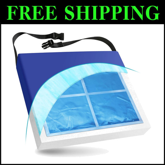 Herbalist’s Choice: 16” Quad Chamber Gel Cushion - For Optimal Cooling & Comfort