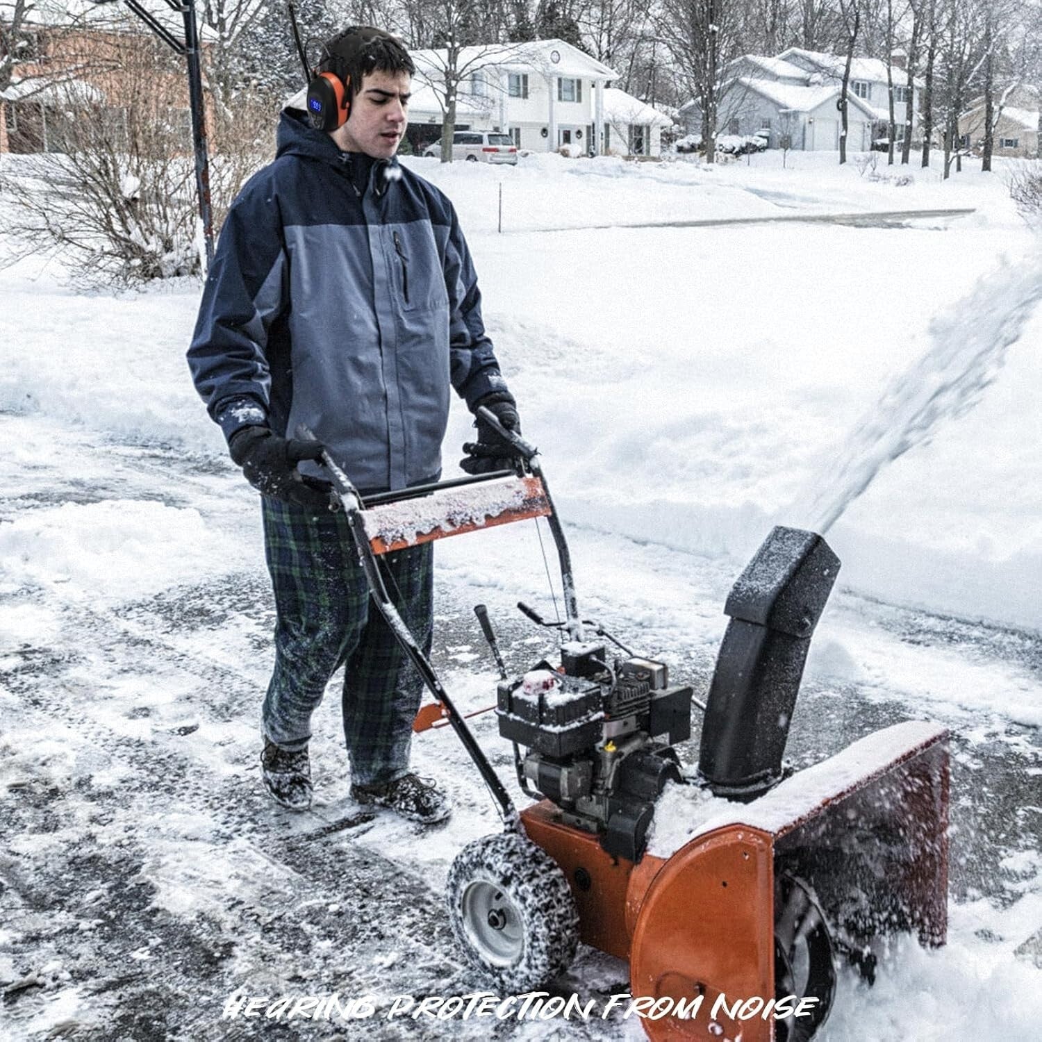 Bluetooth 5.0 Hearing Protection with FM Radio & NRR 29dB - Perfect for Mowing