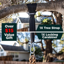 Load image into Gallery viewer, Outdoor Kids Climbing Rope Swing with Disc Seat &amp; Platforms - Adventure Fun!