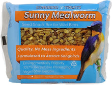 Load image into Gallery viewer, Songbird Treats: Sunny Mealworm Seed Bars - 12 Pack of 7 oz, Attracts Wild Birds