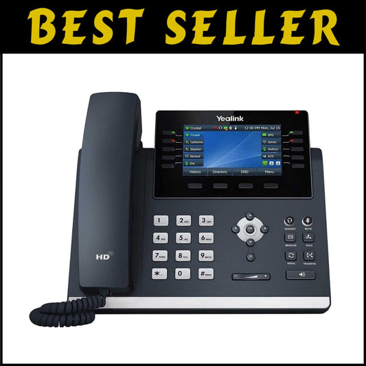 SIP-IP VoIP Phone with 16 Accounts & 4.3-Inch Color Display – Professional Tool