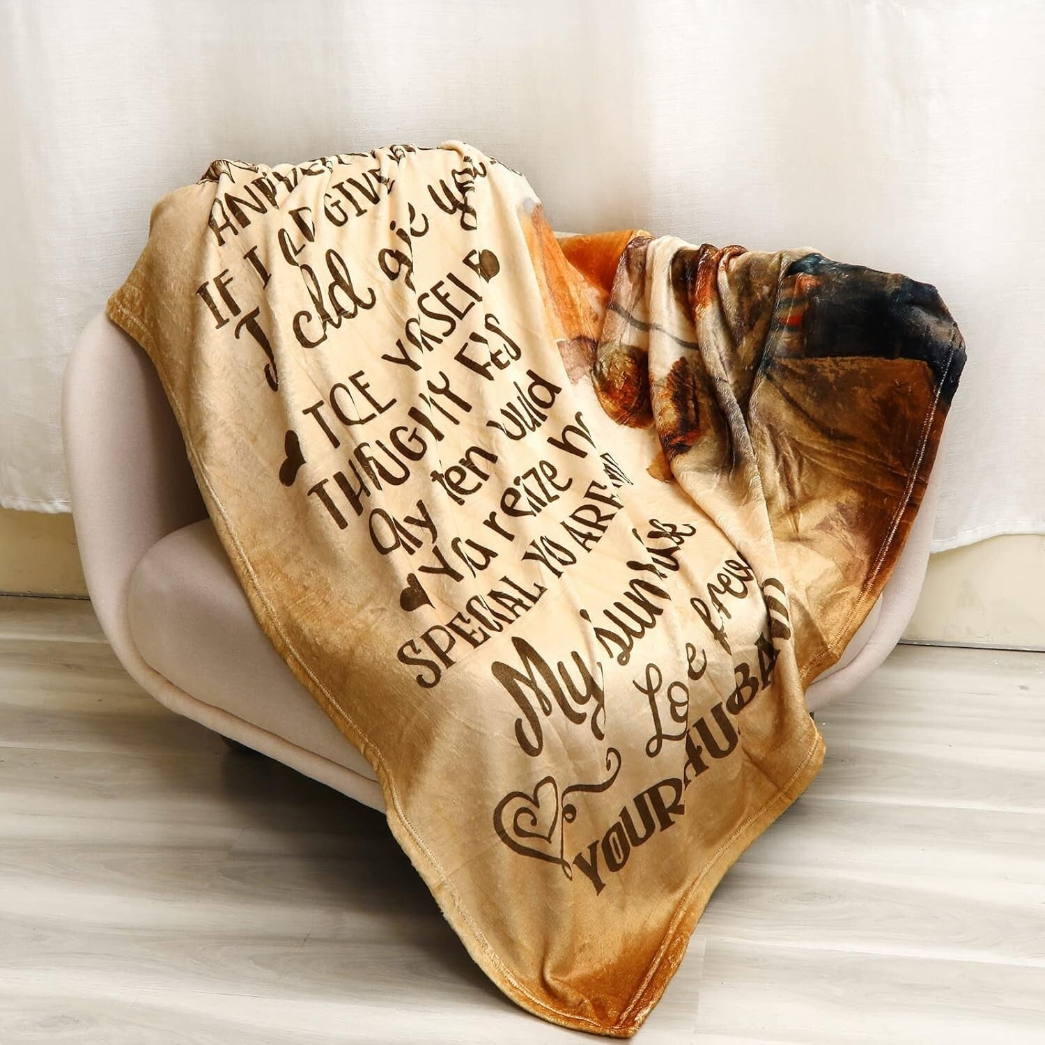 Lightweight Love Letter Blanket for Wife – Ideal Birthday & Anniversary Gift