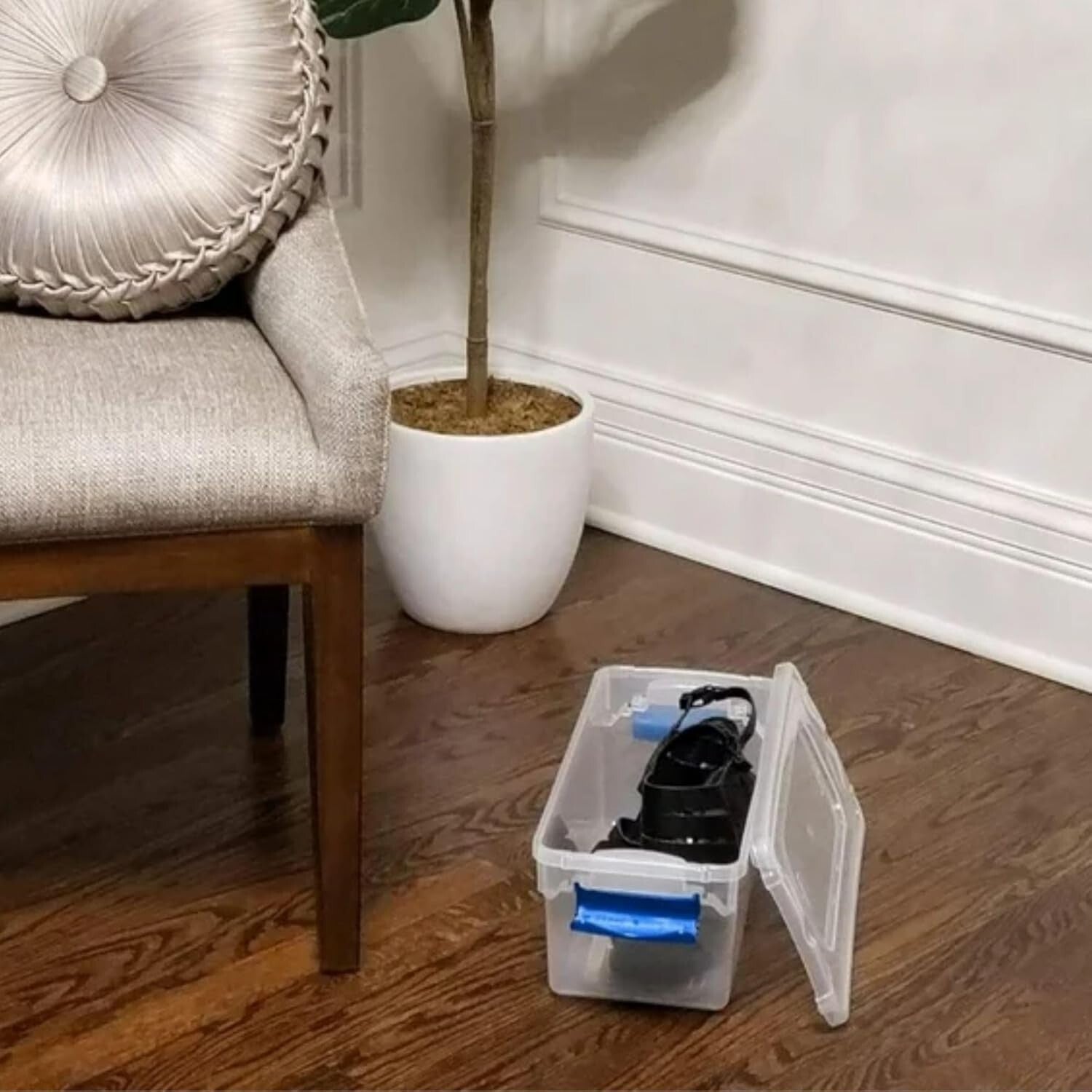 Eco-Friendly 5-Pack Storage Bins - 7.5 Qt Clear Containers with Latching Lids