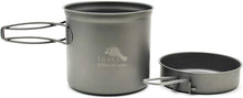 Load image into Gallery viewer, Ultralight Titanium 1100ml Pot &amp; 9oz Pan - Versatile Cooking &amp; Easy Storage