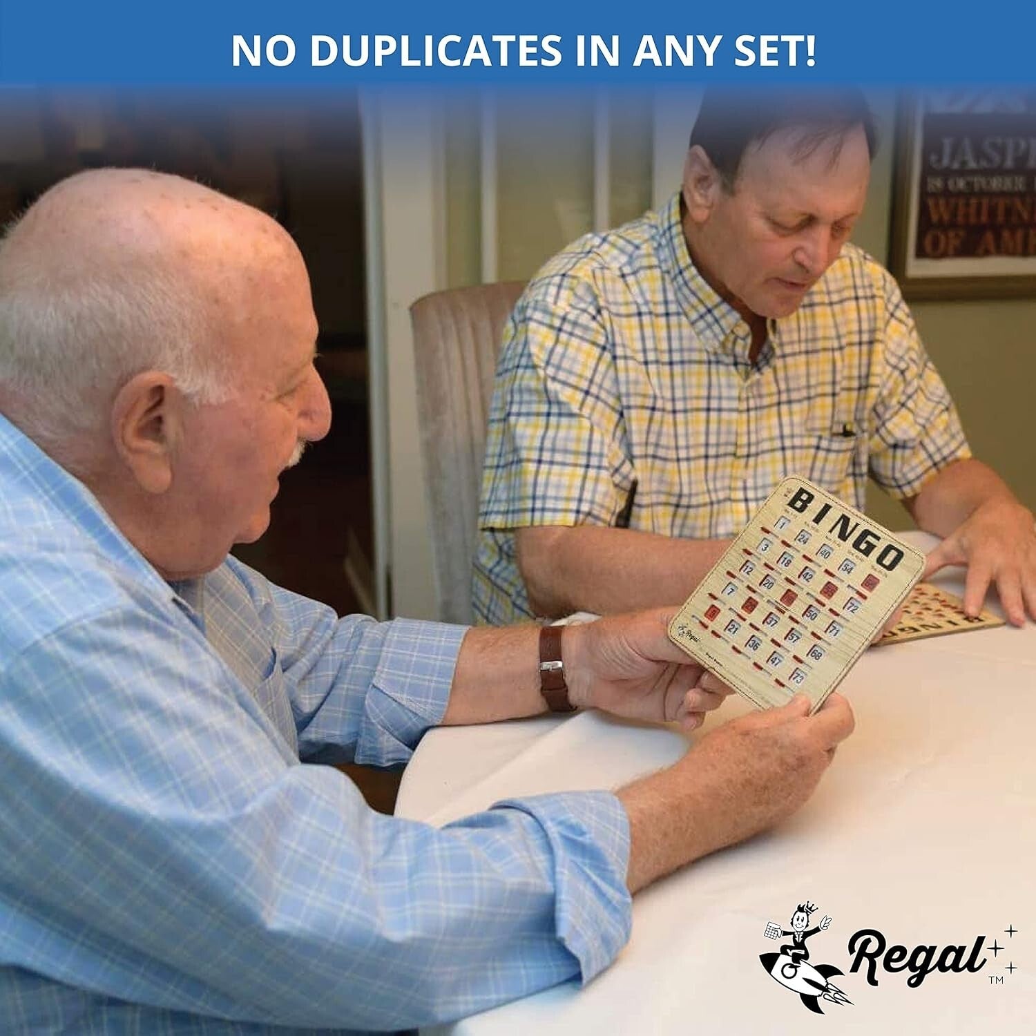 Durable Woodgrain Bingo Cards with Sliding Windows - Ideal for Family Gatherings