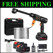 Load image into Gallery viewer, Cordless Battery-Powered Pressure Washer - 600 PSI with 2 Rechargeable Batteries