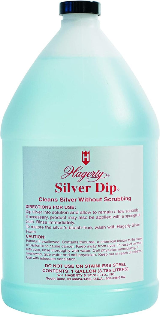 1 Gallon Silver Dip Cleaner for Effortless Tarnish Removal - Ideal for Flatware