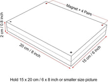Load image into Gallery viewer, Elegant 6x8 Inch Acrylic Picture Frame Set - Double-Sided &amp; Freestanding Display