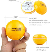 Load image into Gallery viewer, Advanced Wireless Fish Finder: Color LCD Depth Locator with Temperature Sensor