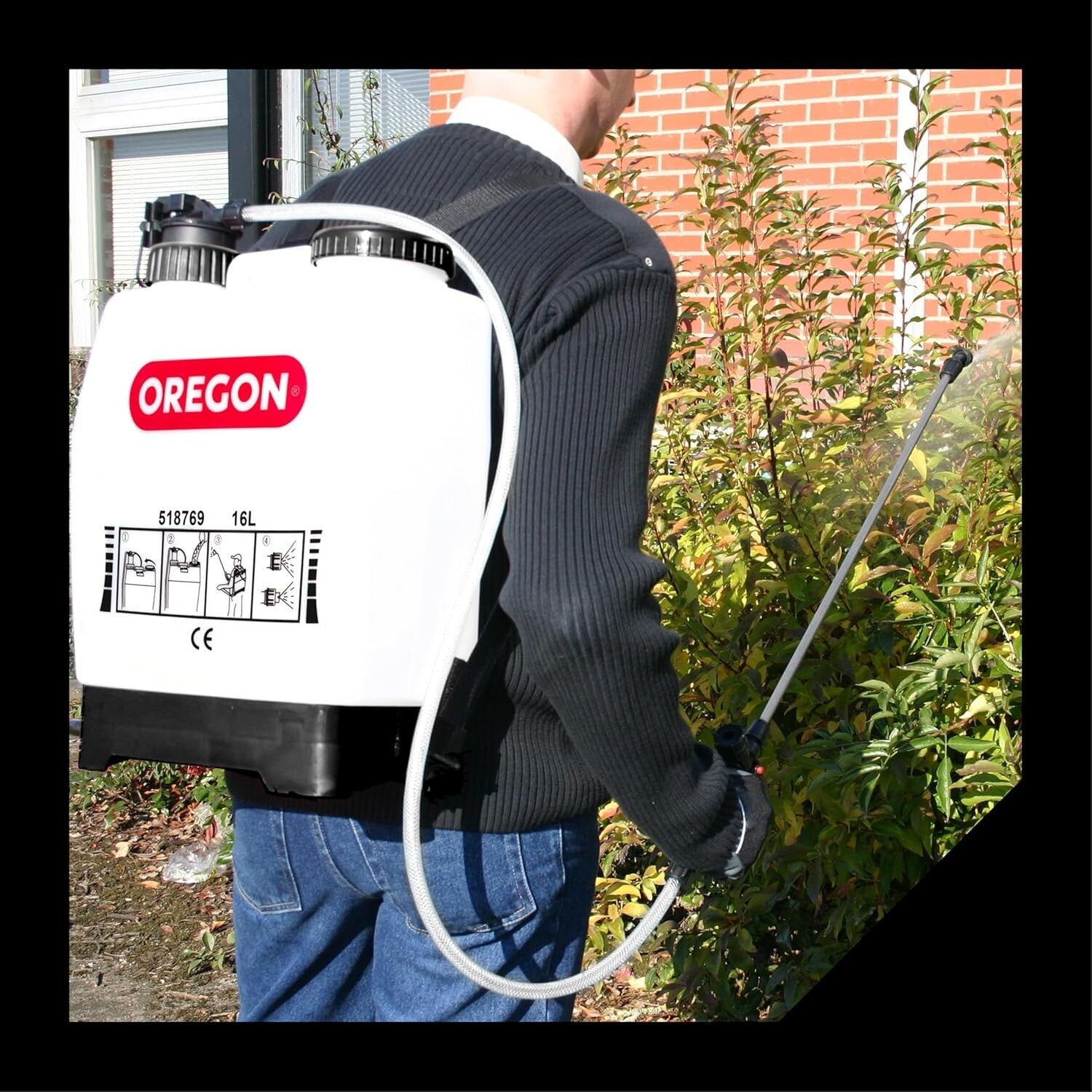 Lightweight 16L Chemical Backpack Sprayer with Ergonomic Design & Accessories