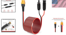 Load image into Gallery viewer, Reliable 10AWG 75FT XT60 Solar Extension Cable for Power Stations and Generators