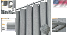 Load image into Gallery viewer, Modern 108x72 Inch Linen Textured Shower Curtain - Waterproof &amp; Machine Wash